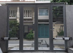 Cổng mở 4 cánh tay đòn 2 cánh Phobos