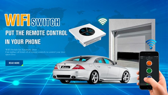 remote điều khiển cửa cuốn bằng wifi