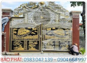 BẢO PHÁT - Lắp đặt cổng tự động âm sàn mở xoay 180 độ tại TP HCM