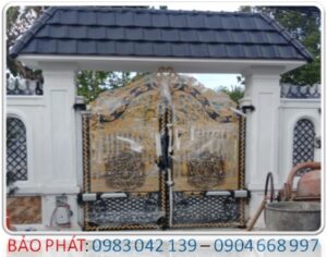 BẢO PHÁT - Lắp đặt cổng sắt mở 2 cánh tự động TP HCM