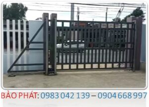 BẢO PHÁT - Lắp đặt cửa cổng sắt lùa không ray tự động gia đình TP HCM