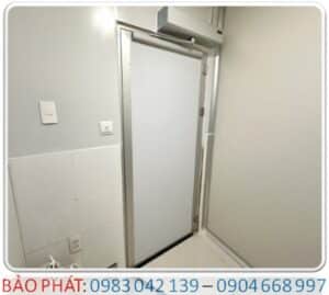 BẢO PHÁT - Lắp đặt cửa mở xoay 1 cánh panel tự động phòng khám HCM