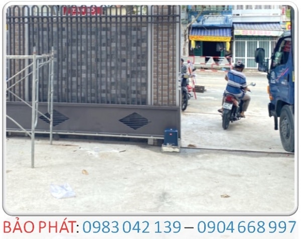 Thay mô tơ cổng lùa nhà máy GONZALES VIỆT NAM – VŨNG TÀU