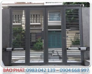 BẢO PHAT - Lắp đặt Motor cổng tay đòn cửa cổng trượt gấp 4 cánh TP HCM