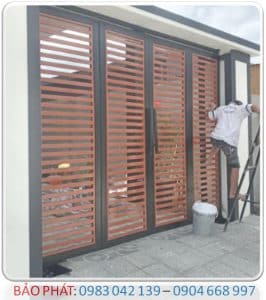 BẢO PHAT - Lắp đặt cửa cổng âm sàn gấp 4 cánh nhà phố TP HCM