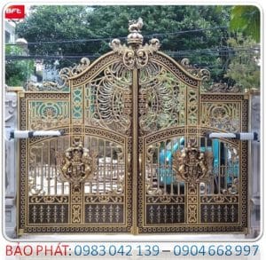 BẢO PHÁT - Lắp đặt Motor cổng tay đòn cơ điện cửa cổng nhôm đúc tại TP HCM