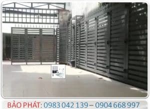 BẢO PHÁT - Lắp đặt cửa cổng lùa cong 90 độ tự động nhà phố, biệt thự, nhà máy tại TP HCM