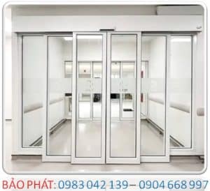 BẢO PHÁT - Lắp đặt cửa lùa 4 cánh tự động trung tâm thương mại TP HCM