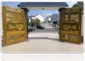 Cổng mở tự động âm sàn 180 độ