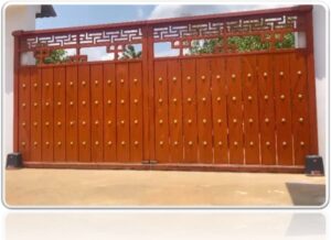 Cửa cổng lùa 2 cánh tự động lùa về hai bên