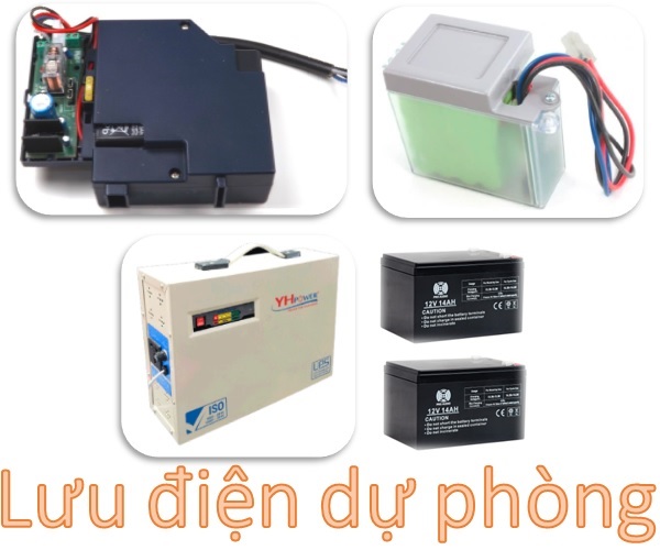 Pin và nguồn điện dự phòng cho cổng tự động