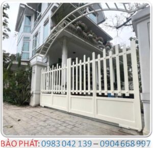 Cua cong truot gap 4 canh tu dong am san